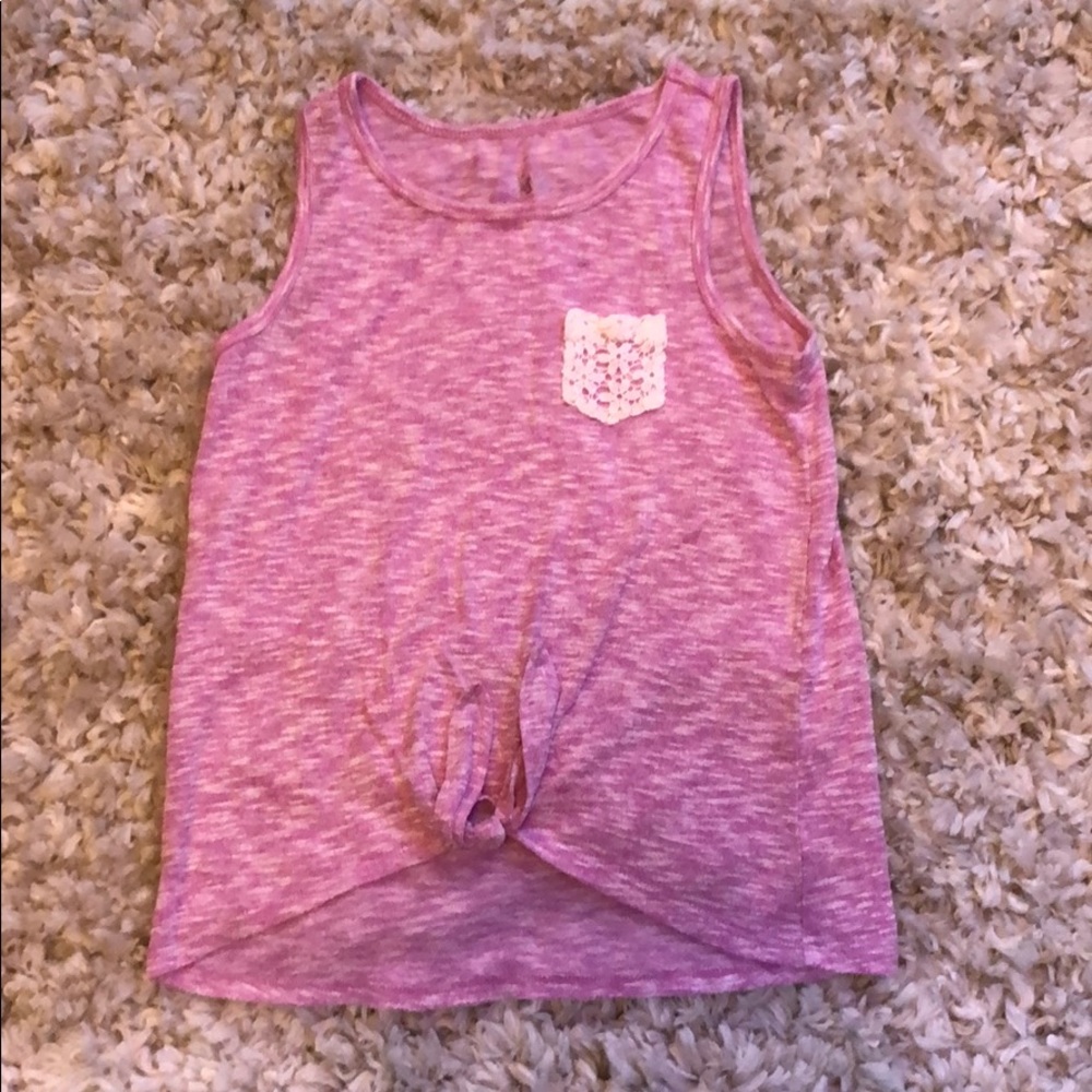 Super comfortable pink justice children tank top.
